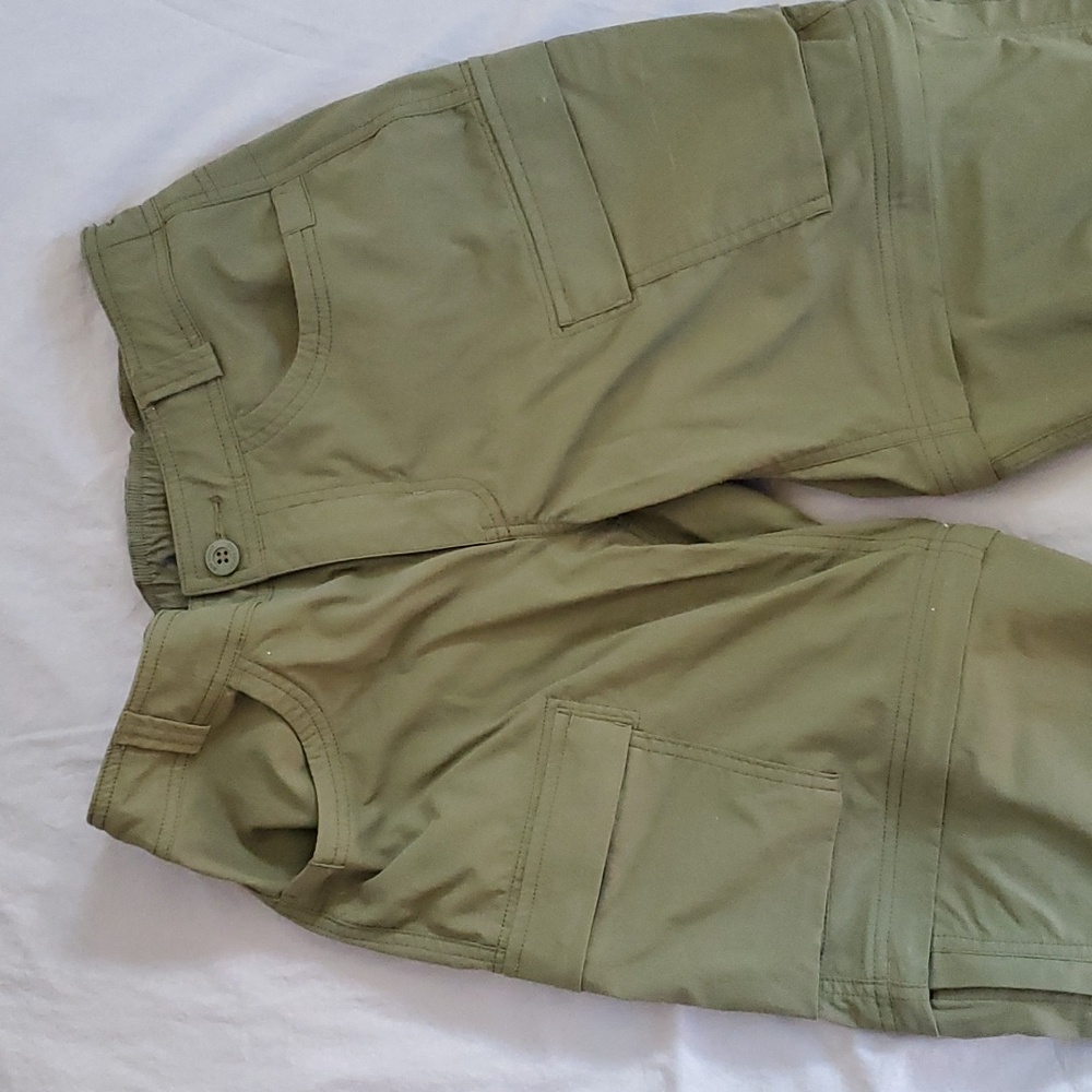 REI Sahara Convertible Pants Women's Size 2 Army Cot Green